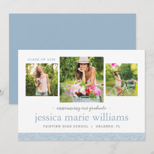 3 Foto Moderne Abschluss Ankündigung