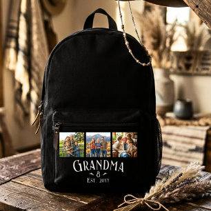 3 Foto Oma Est Jahr Benutzerdefinierter Name Anzah Bedruckter Rucksack