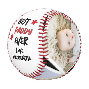 3 Foto und Personalisierter Text Baseball