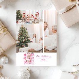 3 Foto Vintag Pink Nutcracker Weihnachten