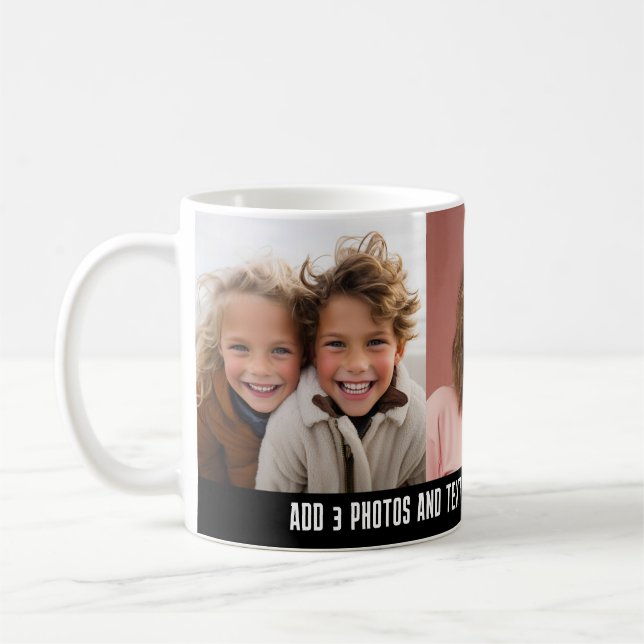 3 Foto-Vorlage Modernes Minimal-Textdesign  Kaffeetasse (Links)