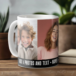3 Foto-Vorlage Modernes Minimal-Textdesign  Kaffeetasse