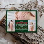 3 Foto Wir erwarten Schwangerschaftsankündigung Feiertagskarte<br><div class="desc">Teilen Sie Ihre Freude mit einer Touch festlichen Charmes mit unserer Foto Christmas Pregnancy Announcement. Diese reizvolle Karte verfügt über ein persönliches Foto, schön gerahmt, um Ihre wachsende Familie zu präsentieren. Das Design umfasst festliche Elemente wie Weihnachtsbäume, Schneeflocken oder Urlaubserlebnisse sowie eine herzliche Botschaft, die Ihre spannenden Neuigkeiten enthüllt. Diese...</div>
