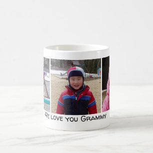 3 Foto Wir lieben dich Grammy Kaffeetasse