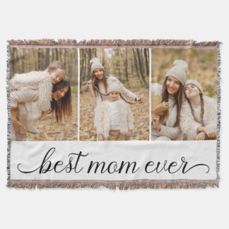 3 FotoCollage Beste Mama je Decke