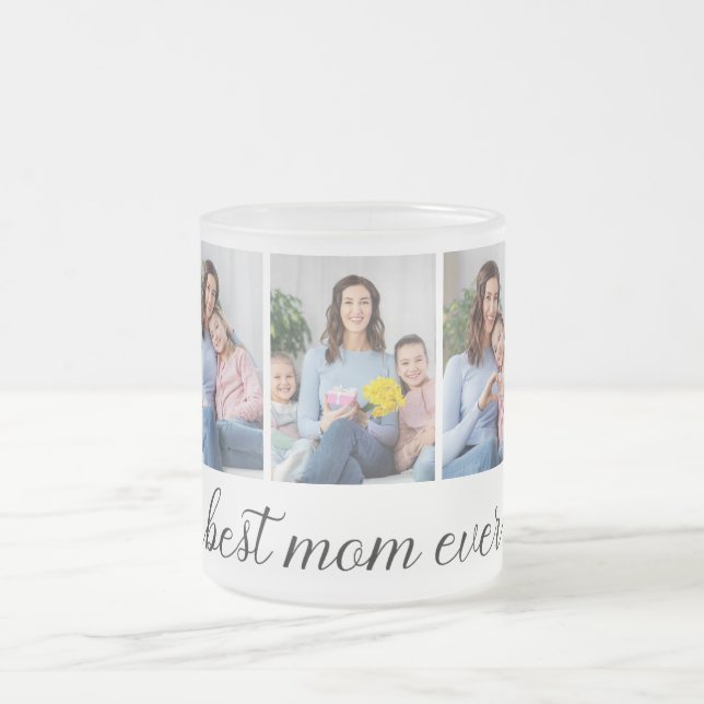 3 FotoCollage Beste Mama je Mattglastasse (Mittel)
