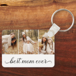 3 FotoCollage Beste Mama je Schlüsselanhänger