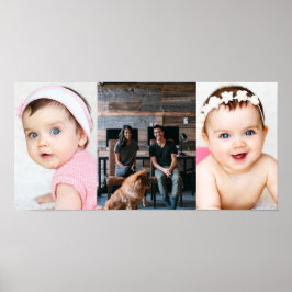 3 FotoCollage Custom Personalisiert Poster