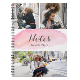 3 Fotorosa Watercolor Notizblock