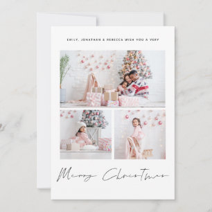 3 Fotos Script Family Frohe Weihnachten