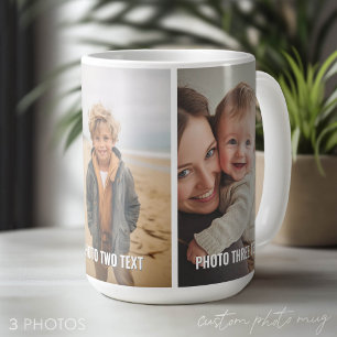 3 Fotos und Text hinzufügen - Einfache Collage - M Kaffeetasse