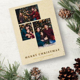 3 Fotos Weihnachts Collage Frohe Weihnachten Tarta Folien Feiertagspostkarte
