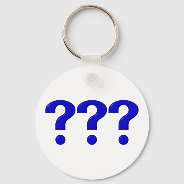 3 Fragezeichen Schlüsselanhänger (Vorderseite)