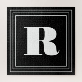 3 Frame Monogramm | Schwarz/Weiß