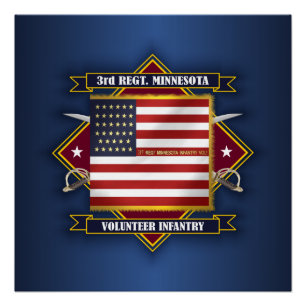 3. Freiwillige Infanterie Minnesotas Poster