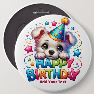 #3 Fügen Sie Ihren Text hinzu /Alles Gute zum Gebu Button