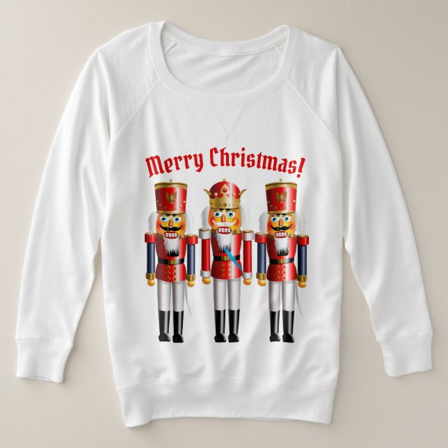 3 Funny Christmas Nutcracker Toys Hoodie (Design vorne)