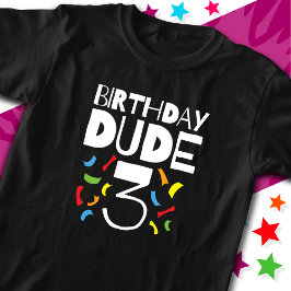 3. Geburtstag 3 Jahre Junge Party Geburtstag Typ 3 T-Shirt