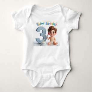 3. Geburtstag Baby Strampler