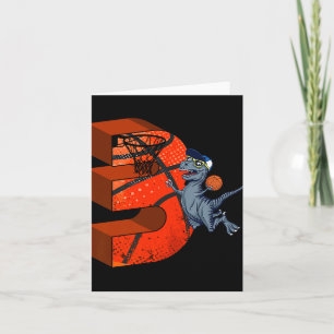 3. Geburtstag Basketball Dinosaur Boy Gifts Slam D Karte