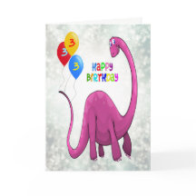 3. Geburtstag Dinosaurier und Ballons