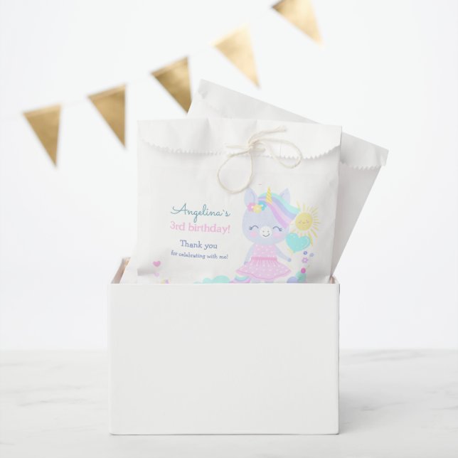 3. Geburtstag Gönnertaschen mit einem niedlichen E Geschenktütchen (Party)