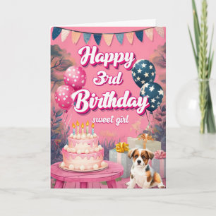 3. Geburtstag Karte