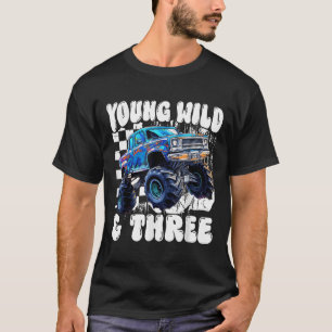3. Geburtstag Monstertruck Jung Wild Und Drei 3 T-Shirt