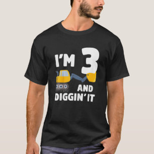 3. Geburtstag Party 3 Jahre Alte LKW Geburtstagski T-Shirt