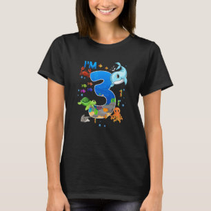 3. Geburtstag Wal Fisch Meer Bday Jungen Und Mädch T-Shirt
