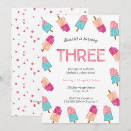 3. Geburtstags-Party | Einladung von Eis