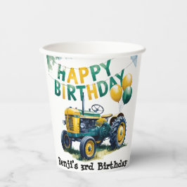 3. Geburtstagsbash für Gear Tractor Pappbecher