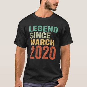 3. Geburtstagslegende Seit März 2020 Girls Boys T-Shirt