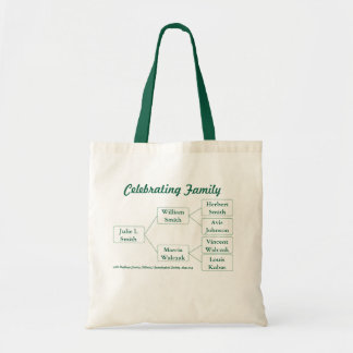3-Gen Celebrating Family Tree Tote Bag Tragetasche