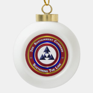 3. Generalstab Weihnachtsglas-Ornament Keramik Kugel-Ornament