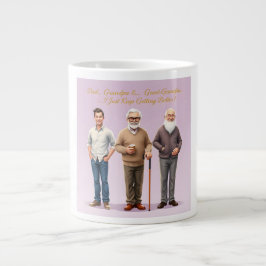 3 Generationen Gönnen der Großfamilie Art Vater Jumbo-Tasse