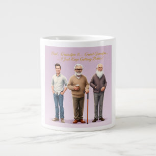 3 Generationen Gönnen der Großfamilie Art Vater Jumbo-Tasse