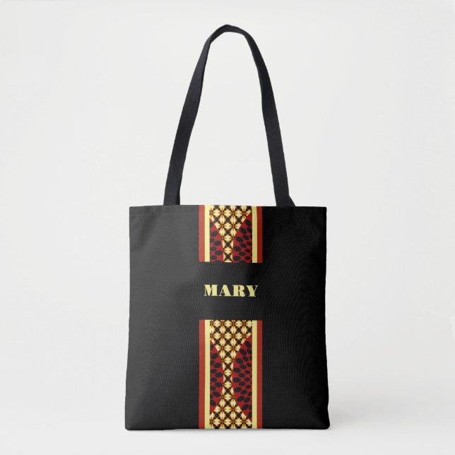 #3 Gepersonaliseerde schoudertas African Print   Tasche (Vorderseite)
