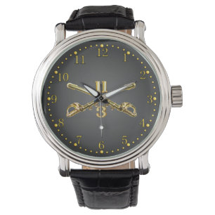 3. Geschwader. 11. Gekreuzte Säbel-Uhr ACR Messin Armbanduhr