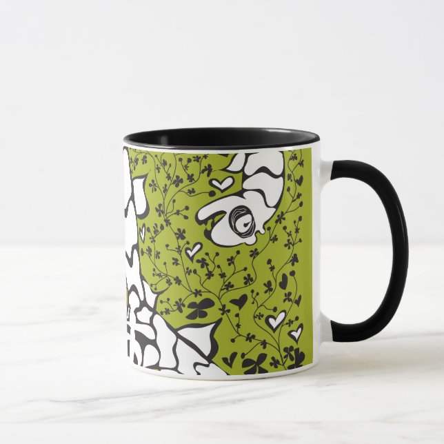 3 ging große Kaffee-Tasse des Monsters voran Tasse (Rechts)