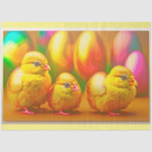 3 Goldene kleine Osterküken Sammlung