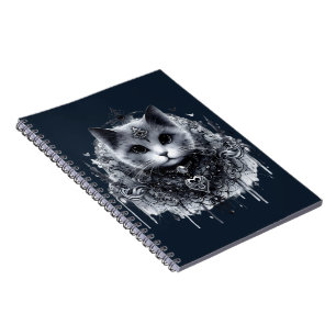 #3 Gotische Katze Notizblock