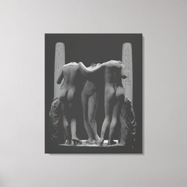 3 Graces Imprimer Art Romain Imprimer Toile Étitré (Recto)