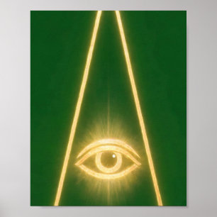 3. Grad — Allsehendes Auge Freimaurerkunst Poster