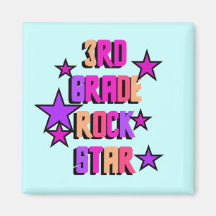 3. Grad-Rockstar-T-Shirts und Geschenke Magnet