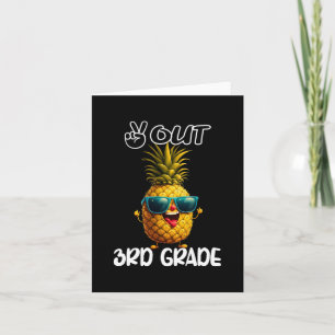 3. Grade Peace Out 3. Grade Funny Graduat Karte