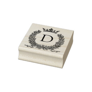 3 Größen Gummi Briefmarke Monogramm Anfangsbuchs Gummistempel