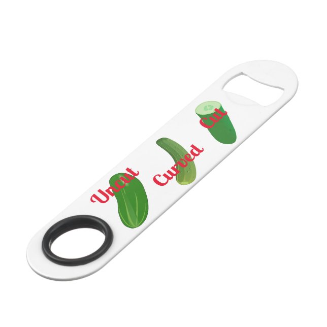 3 Gurken Thunder_Cove Speed Flaschenöffner (Vorderseite Schrägansicht)