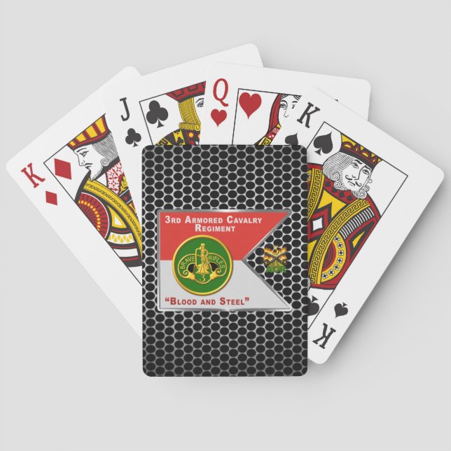 3. Handbuch zum Armored Cavalry Regiment Spielkarten (Rückseite)