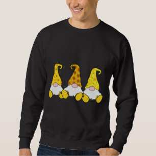 3 Happy Harvest Gnomes Sonnenblumen Fall Sommer Sweatshirt